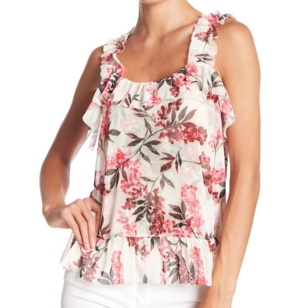 14th & Union Romantic Tulle Tank Top